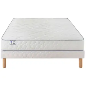 Matelas + sommier Ressorts 140x190 cm MERINOS SUPER DUO pas cher