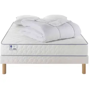 Matelas + sommier Ressorts 160x200 cm MERINOS SUPER QUATUOR pas cher