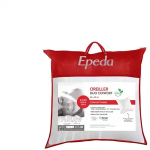 EPEDA Oreiller Carré 60x60 cm DUO CONFORT pas cher