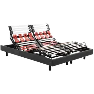 Comparateur de prix : Sommier electrique Epeda ESCAPADE 90x200 Chiné Drak Grey