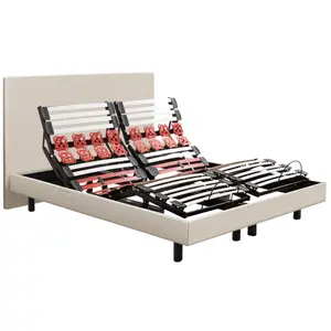 Comparateur de prix : Epeda Sommier Électrique Epeda Escapade 2 En 1 Lin Naturel 2x90x200