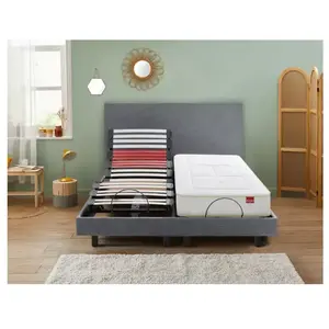 Comparateur de prix : Sommier Électrique Epeda ESCAPADE 2 en 1 Chiné Gris 2x80x200