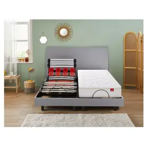 Comparateur de prix : Sommier Électrique Epeda ESCAPADE 2 en 1 Gris Impérial 2x80x200