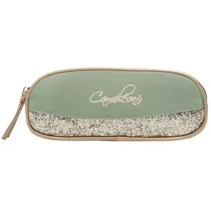 Comparateur de prix : Trousse 2 compartiments Glossy Kahki