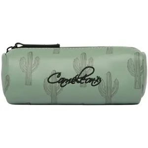Cameleon Trousse scolaire ronde Green Cactus