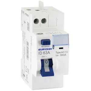 Interrupteur Différentiel automatique 2P 63A / 30mA / type AC Eur'Ohm ...