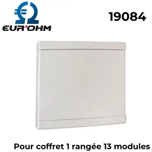 Porte pleine pour coffret 13 modules Eur'Ohm 19084Vendu parbis-electric