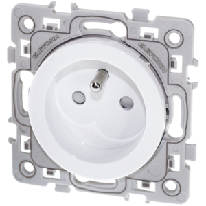 Comparateur de prix : Eurohm square prise de courant 2P+T blanc - 60260