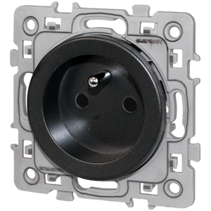 Eur Ohm - eurohm square prise de courant 2P+T anthracite - 60360 pas cher