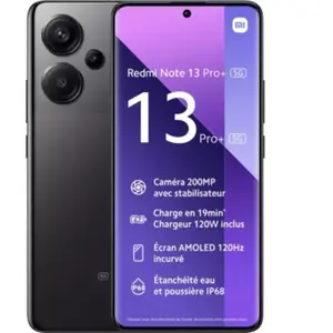 Comparateur de prix : Smartphone XIAOMI Redmi Note 13 Pro+ 5G Dual Noir 256Go