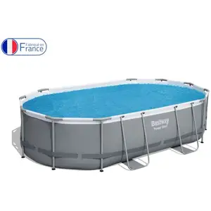 BESTWAY Bache solaire 529 x 250 pour piscine hors sol ovale Power Stee... pas cher