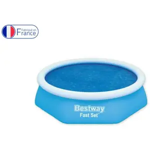Couverture solaire pour piscine hors-sol ronde Bestway diamètre 2,40 m