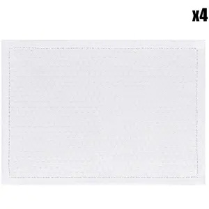 Le Jacquard Français Set de table en lin bianco 50 x 36