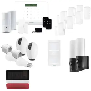 Avidsen Kit alarme sans fil connectée HomeSecure pour votre maison T4/T5 pas cher