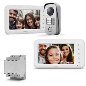 Avidsen Kit Visiophone filaire 2 familles + écran supplémentaire + tra...