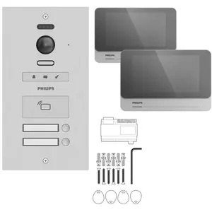 Comparateur de prix : Philips - Visiophone collectif pour 2 appartements WelcomeHive Pro 2 -