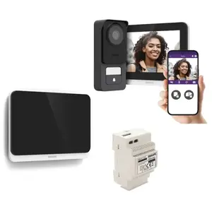 Visiophone filaire et connecté 3K Philips WelcomeEye Connect 3 avec éc...