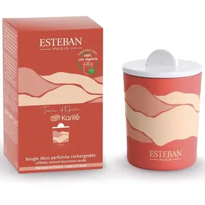 Esteban Bougie parfumée décorative terre d ocre karité pas cher