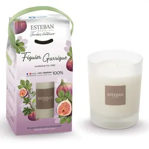 ESTEBAN Bougie parfumée rechargeable - 180gr figuier garrigue pas cher