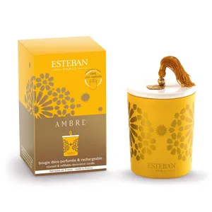 Bougie décorative parfumée Esteban Ambre pas cher