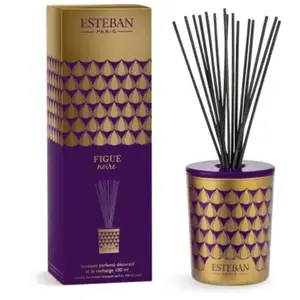 Comparateur de prix : Bouquet parfume décoratif avec recharge Esteban Figue noire 100 ml