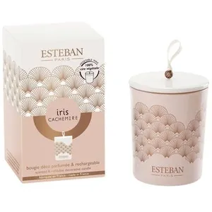 Comparateur de prix : Bougie déco parfumée rechargeable Esteban Iris Cachemire