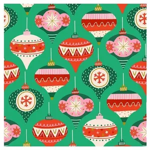 GENERIQUE Tissu coton Dashwood boules de Noël vendu au mètre(...) - Noel 2208 pas cher