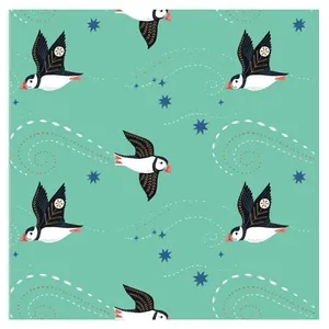 GENERIQUE Tissu coton Dashwood oiseaux vendu au mètre(...) - 0002 Vert anis