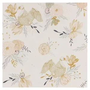GENERIQUE Tissu coton Dashwood New Beginnings roses vendu au mètre(...) - 0 Ecru