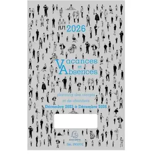 Comparateur de prix : Exacompta - Planning Vacances/absences Decembre 2009 A Decembre 2010