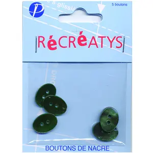 Mercerie Boutons nacre - OvalesVendu parscrapmalin