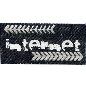 Mercerie Rock - Motif thermocollant - Internet - 6 x 3 cmVendu parscrapmalin