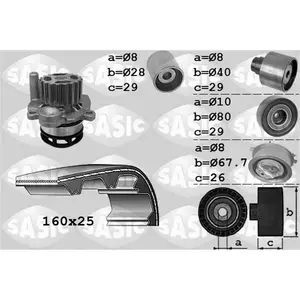 Sasic 3906078 Kit Dist. Pompe A Eau pas cher