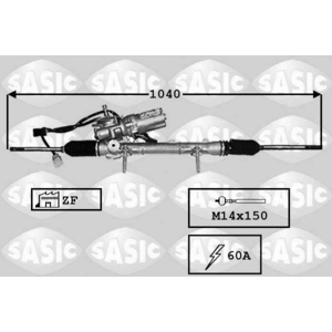SASIC Crémaillère de direction pour CITROËN: C3, C2 (Ref: 7170029)