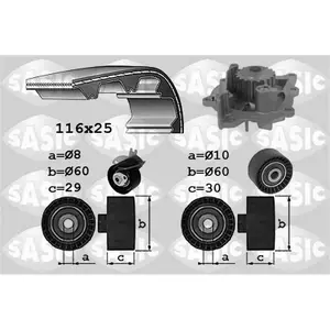 Sasic 3900038 Kit Dist. Pompe A Eau pas cher