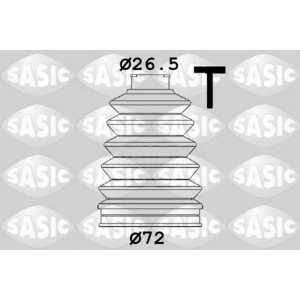 Jeu de soufflets, arbre de transmission SASIC 1906139