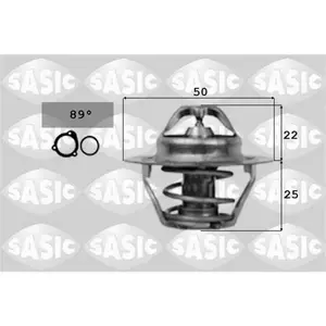 SASIC Thermostat d'eau pour RENAULT: Clio, Scénic, Mégane, Trafic, Kan...