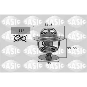 SASIC Thermostat d'eau pour FORD: P100 Pick-up, Orion, S-Max, Transit/Tourneo, Mondeo, Focus, Sierra, Connect, Galaxy, Escort, Fiesta (Ref: 9000719)