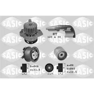 Kit de distribution + pompe à eau SASIC 3906003 - Réf. 3906003 pas cher