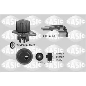 Sasic 3900020 Kit Dist. Pompe A Eau pas cher