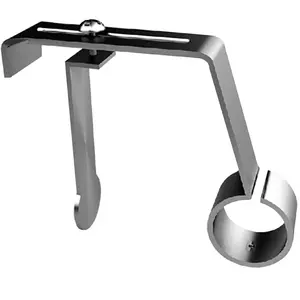 Trim&Tram Support tringle rideau sans perçage coffret volet roulant - Nickel pas cher
