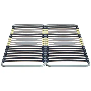 Comparateur de prix : Cadre à Lattes Merinos Flat Cap 5 Zones 2x80x200 métal gris anthracite