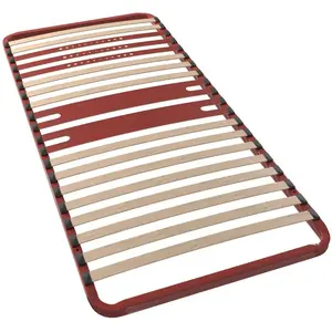 Sommier cadre métal à lattes 5 zones 4 cm Morpho, BULTEX 90 x 190 cm pas cher