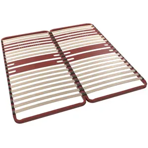 Comparateur de prix : Sommier cadre métal à lattes 5 zones 4 cm Morpho, BULTEX 2 x 80 x 200 cm 