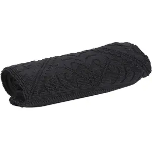 Tapis de bain enzo carbone 54 x 64 cm vivaraise 1303314000