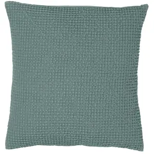 3S. x Home Coussin coton stonewashed Vivaraise Maia 45x45 cm pas cher