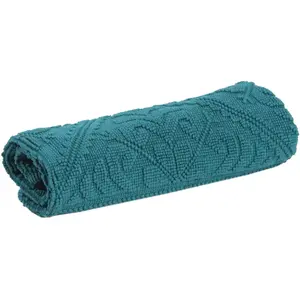 3S. x Home Tapis de bain enzo peacock 54 x 64 cm vivaraise 1305089000 pas cher