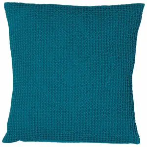 Vivaraise Coussin coton Maia Bleu Topaze pas cher