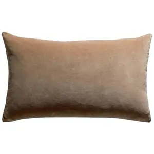 3S. x Home Maison Vivaraise Coussin uni Elise Camel 30 x 50