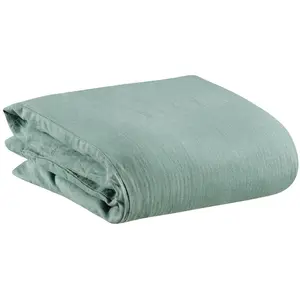 3S. x Home Maison Vivaraise Housse de couette Zeff Vert de gris 260 x 240